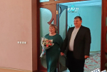 Супруги Карамышенко отпраздновали фарфоровую свадьбу в ЗАГСе Кайеркана